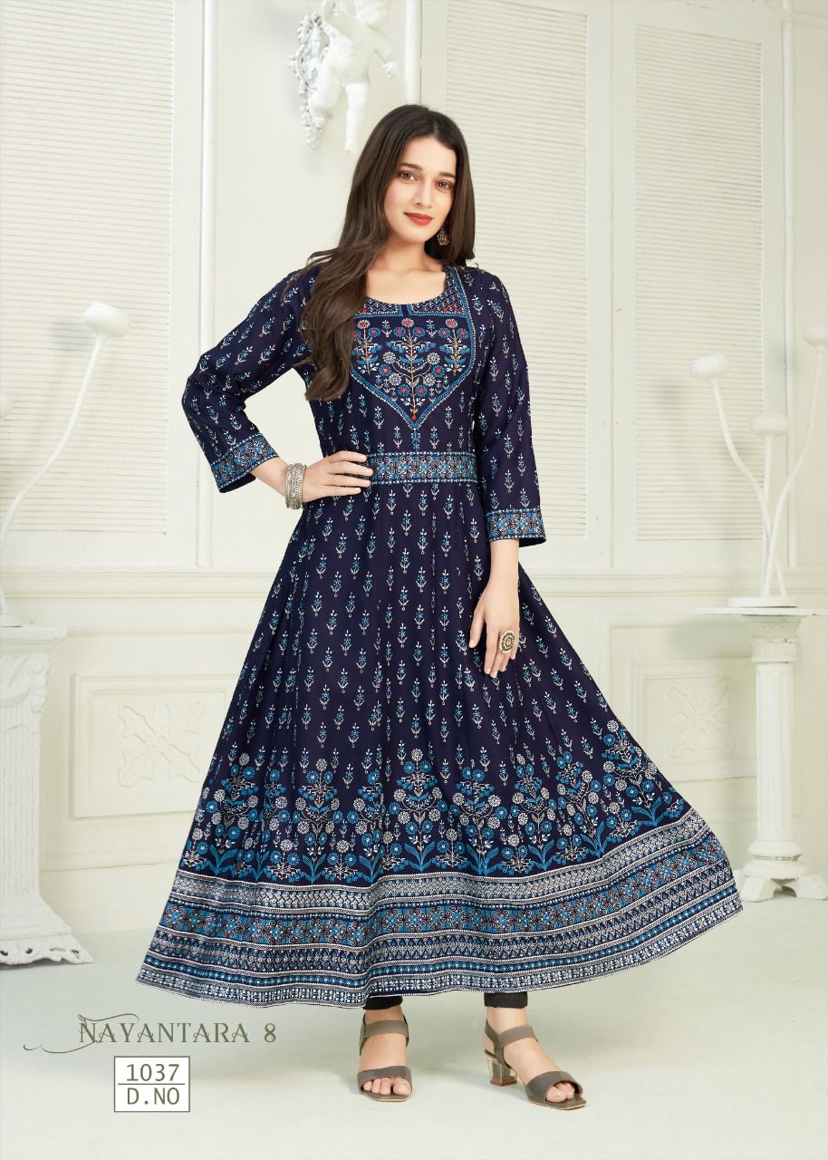 Banwery Nayanthara 8 New Designer Fancy Festival Wear Long Kurti Collection